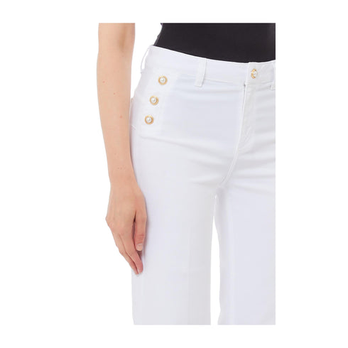 Liu Jo Pantaloni Pantalone Donna ampio con bottoni 26 - Francavilla Moda